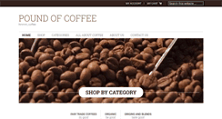 Desktop Screenshot of poundofcoffee.com