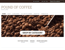 Tablet Screenshot of poundofcoffee.com